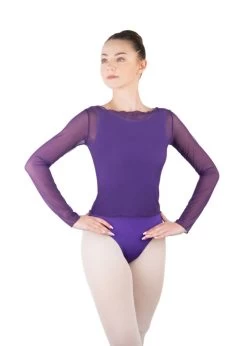 Natasha Mesh Top-Viola