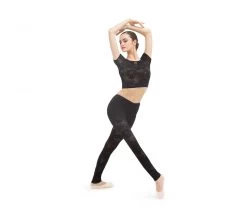 Repetto Rosette Lace Cropped Top -Ballet Costumes Shop D0685 410 P2