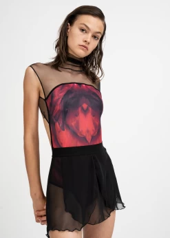 MUNSTEAD WOOD - HIGH NECK Cut Hand Made In Italy- New Arrival- Will Go Fast -Ballet Costumes Shop Roses HN 8.6 02