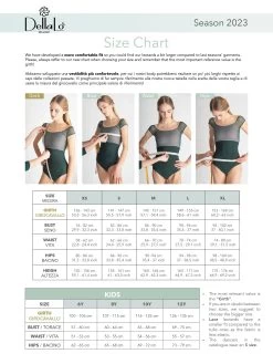 Dellalo Milano Iris Classic New Arrival- Icons -Ballet Costumes Shop Size Chart 23 6aa40c29 9f15 4c23 bfe4 7d2916fe9daa