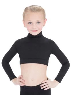 Capezio Turtleneck Long Sleeve Top - Girls -Ballet Costumes Shop capezio turtleneck long sleeve top girls black tb107c f