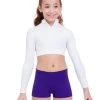 Capezio Turtleneck Long Sleeve Top - Girls -Ballet Costumes Shop capezio turtleneck long sleeve top girls white tb107c m