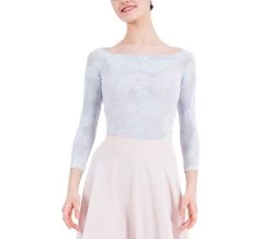 Repetto Long Sleeves Top In Rosette Lace