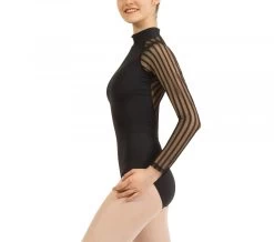 Repetto Officer Collar Fishnet Leotard