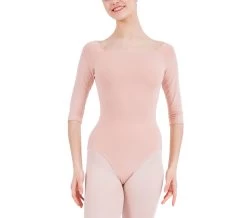 Repetto 3/4 Sleeve Leotard-nude Color- New Shipment Arrived -Ballet Costumes Shop d0731 276 p10