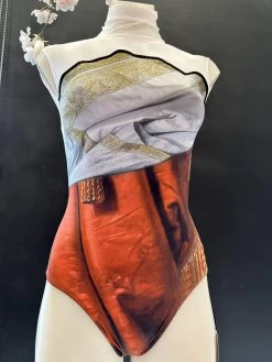 Maldire Queen Of Hearts High Neck Cut Hand Made In Italy- New Arrival- Will Go Fast