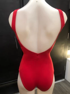 Capezio Studioline Deep V-back Tank Leotard- Woman Red